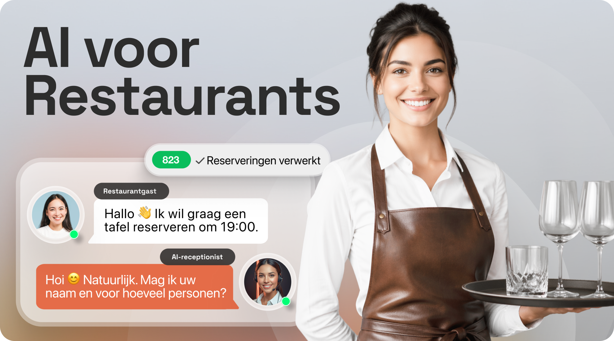AI voor restaurants: Minder gemiste oproepen en meer reserveringen met een digitale collega 